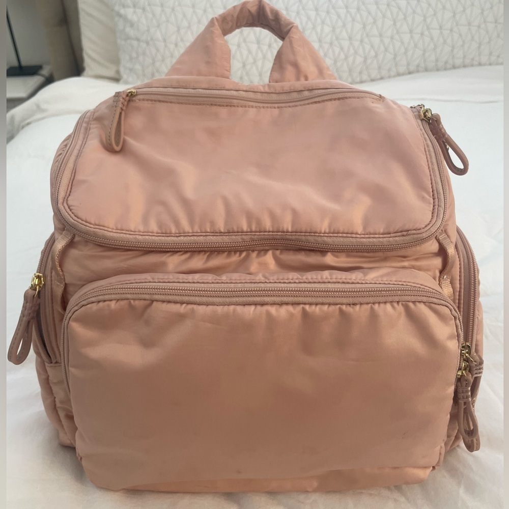 caraa Blush Pink Baby Diaper Backpack